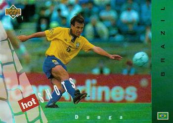 1994 Upper Deck World Cup Contenders English/Japanese - Hot Shots #HS4 Dunga Front
