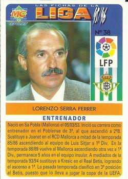 1995-96 Mundicromo Sport Las Fichas de La Liga #38 Serra Ferrer Back