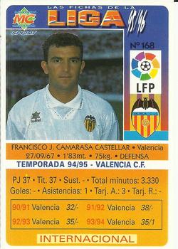 1995-96 Mundicromo Sport Las Fichas de La Liga #168 Camarasa Back