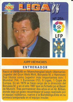 1995-96 Mundicromo Sport Las Fichas de La Liga #254 Heynckes Back