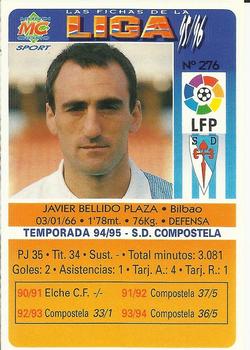 1995-96 Mundicromo Sport Las Fichas de La Liga #276 Bellido Back