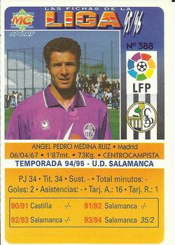 1995-96 Mundicromo Sport Las Fichas de La Liga #388 Nedina Back