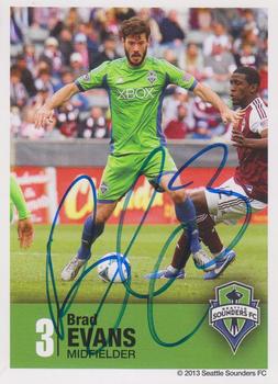 2013 Group Health Seattle Sounders FC #NNO Brad Evans Front