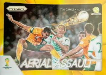 2014 Panini Prizm FIFA World Cup Brazil - Aerial Assault Prizms Gold #3 Tim Cahill Front
