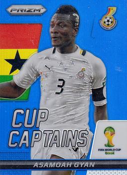 2014 Panini Prizm FIFA World Cup Brazil - Cup Captains Prizms Blue #2 Asamoah Gyan Front