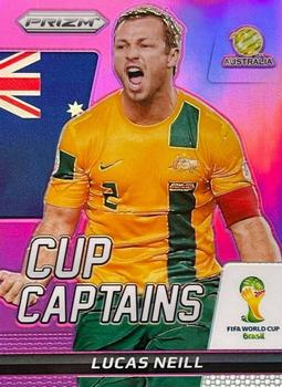 2014 Panini Prizm FIFA World Cup Brazil - Cup Captains Prizms Purple #19 Lucas Neill Front