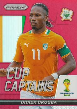 2014 Panini Prizm FIFA World Cup Brazil - Cup Captains Prizms Red #7 Didier Drogba Front