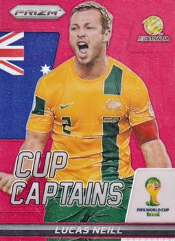 2014 Panini Prizm FIFA World Cup Brazil - Cup Captains Prizms Red #19 Lucas Neill Front
