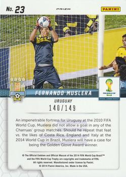 2014 Panini Prizm FIFA World Cup Brazil - Guardians Prizms Red #23 Fernando Muslera Back
