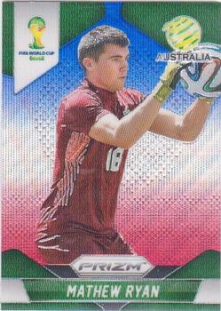 2014 Panini Prizm FIFA World Cup Brazil - Prizms Blue and Red Blue Wave #14 Mathew Ryan Front