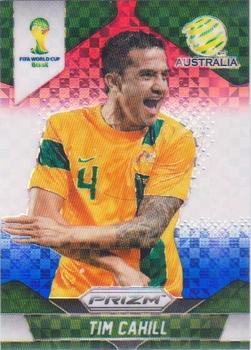 2014 Panini Prizm FIFA World Cup Brazil - Prizms Blue and Red Blue Wave #17 Tim Cahill Front