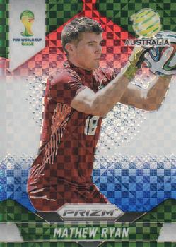 2014 Panini Prizm FIFA World Cup Brazil - Prizms Red, White and Blue Power Plaid #14 Mathew Ryan Front