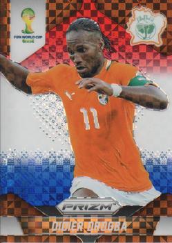 2014 Panini Prizm FIFA World Cup Brazil - Prizms Red, White and Blue Power Plaid #60 Didier Drogba Front