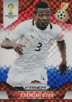 2014 Panini Prizm FIFA World Cup Brazil - Prizms Red, White and Blue Power Plaid #98 Asamoah Gyan Front