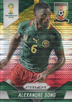 2014 Panini Prizm FIFA World Cup Brazil - Prizms Yellow and Red Pulsar #38 Alexandre Song Front