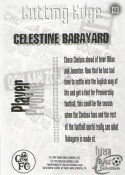 1999 Futera Chelsea Fans' Selection - Cutting Edge Embossed #CE3 Celestine Babayaro Back