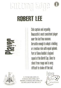 1999 Futera Newcastle United Fans' Selection - Foil #8 Robert Lee Back