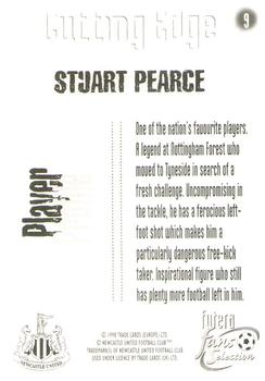1999 Futera Newcastle United Fans' Selection - Foil #9 Stuart Pearce Back