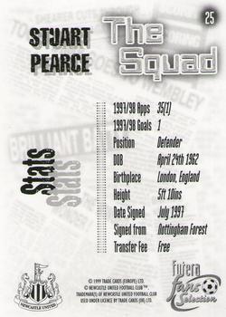 1999 Futera Newcastle United Fans' Selection - Foil #25 Stuart Pearce Back