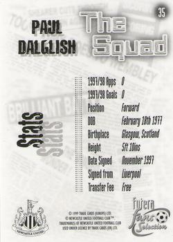1999 Futera Newcastle United Fans' Selection - Foil #35 Paul Dalglish Back