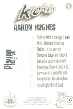 1999 Futera Newcastle United Fans' Selection - Foil #43 Aaron Hughes Back