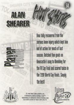 1999 Futera Newcastle United Fans' Selection - Foil #50 Alan Shearer Back
