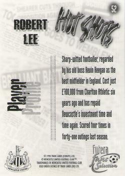 1999 Futera Newcastle United Fans' Selection - Foil #52 Robert Lee Back