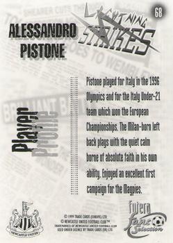 1999 Futera Newcastle United Fans' Selection - Foil #68 Alessandro Pistone Back