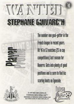 1999 Futera Newcastle United Fans' Selection - Foil #70 Stephane Guivarc’h Back