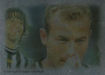1999 Futera Newcastle United Fans' Selection - Foil #76 Player And Stadium Montage Front