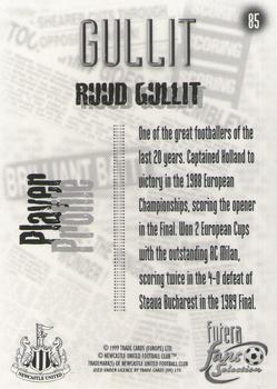 1999 Futera Newcastle United Fans' Selection - Foil #85 Ruud Gullit Back