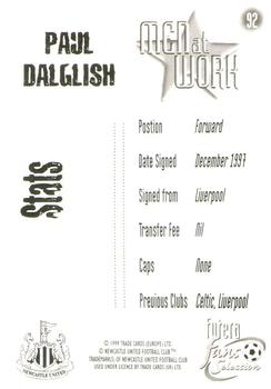 1999 Futera Newcastle United Fans' Selection - Foil #92 Paul Dalglish Back