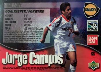 1997 Upper Deck MLS - Signature #S5 Jorge Campos Back