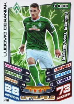 2013-14 Topps Match Attax Bundesliga Extra #458 Ludovic Obraniak Front