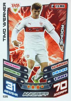 2013-14 Topps Match Attax Bundesliga Extra #535 Timo Werner Front