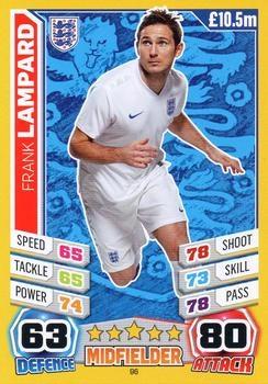 2014 Topps Match Attax England World Cup #96 Frank Lampard Front
