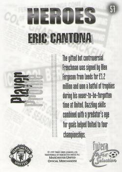 1999 Futera Manchester United Fans' Selection #57 Eric Cantona Back