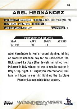 2014 Topps Premier Gold #52 Abel Hernandez Back