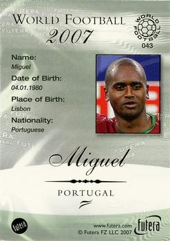 2007 Futera World Football Foil #43 Miguel Back
