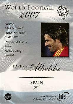 2007 Futera World Football Foil #64 David Albelda Back