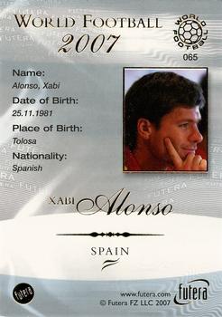 2007 Futera World Football Foil #65 Xabi Alonso Back