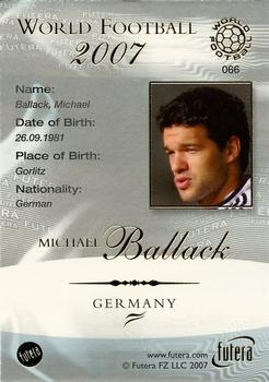 2007 Futera World Football Foil #66 Michael Ballack Back