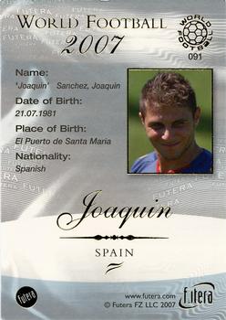 2007 Futera World Football Foil #91 Joaquin Back