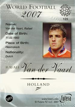 2007 Futera World Football Foil #123 Rafael Van Der Vaart Back