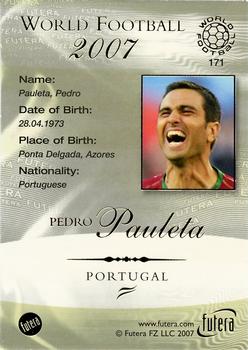 2007 Futera World Football Foil #171 Pedro Pauleta Back