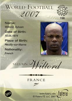 2007 Futera World Football Foil #196 Sylvain Wiltord Back