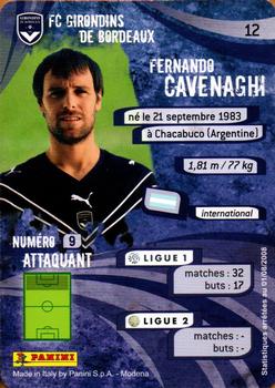 2009 Panini Foot Cards #12 Fernando Cavenaghi Back