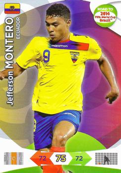 2013 Panini Adrenalyn XL Road to 2014 FIFA World Cup Brazil - Team Update Ecuador #NNO Jefferson Montero Front