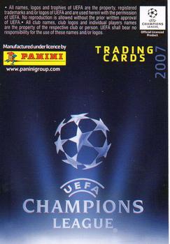 2007 Panini UEFA Champions League #14 Edwin Van Der Sar Back