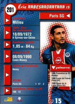 1998-99 DS France #201 Eric Rabesandratana Back